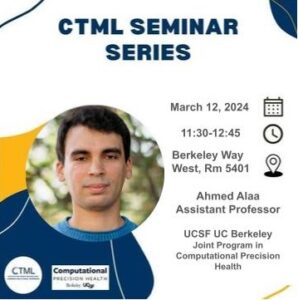 CTML seminar series icon-Dr. Ahmed Alaa